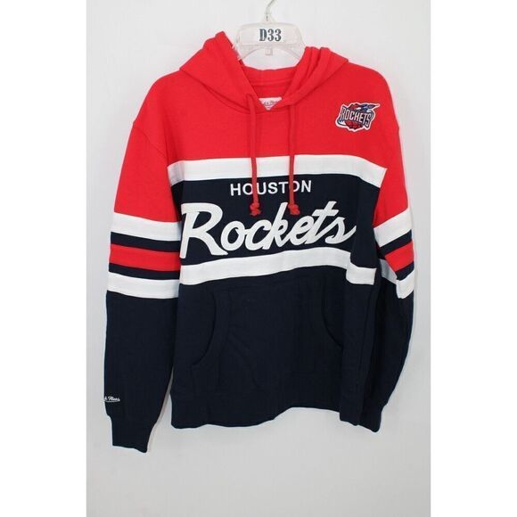 Mitchell & Ness Mens Houston Rockets Hooded Sweatshirt Size Large - Picture 1 of 10